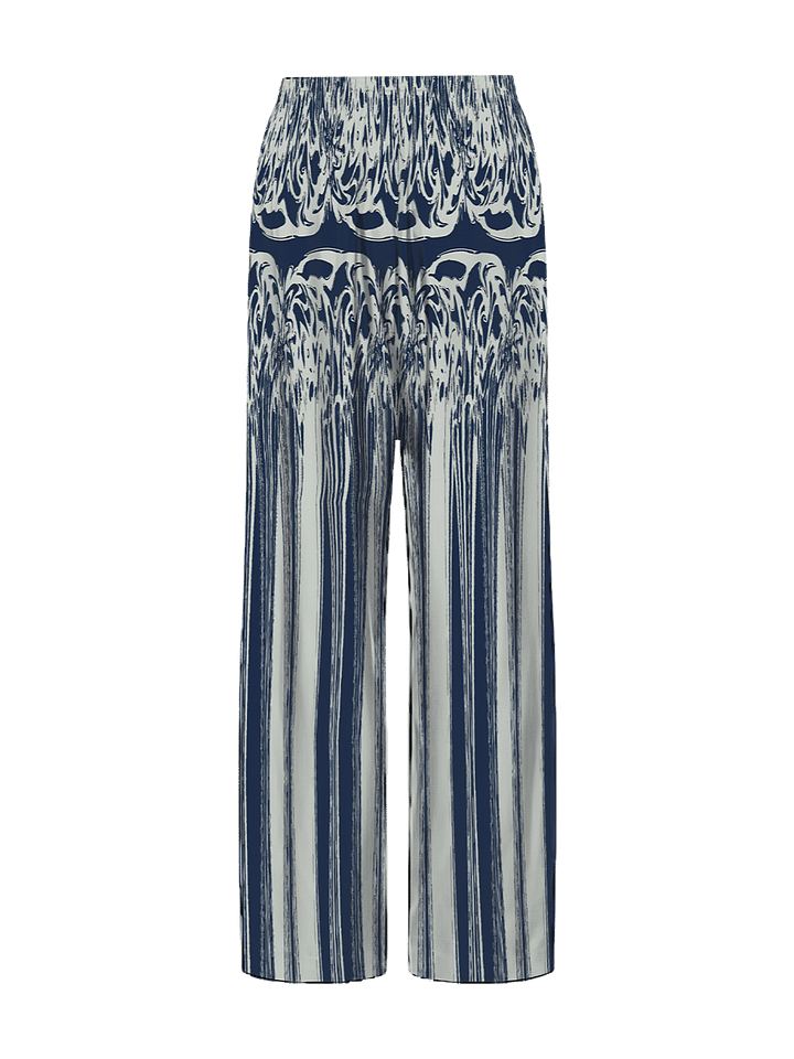 Abstract Navy Brushstroke Pants product image (1)