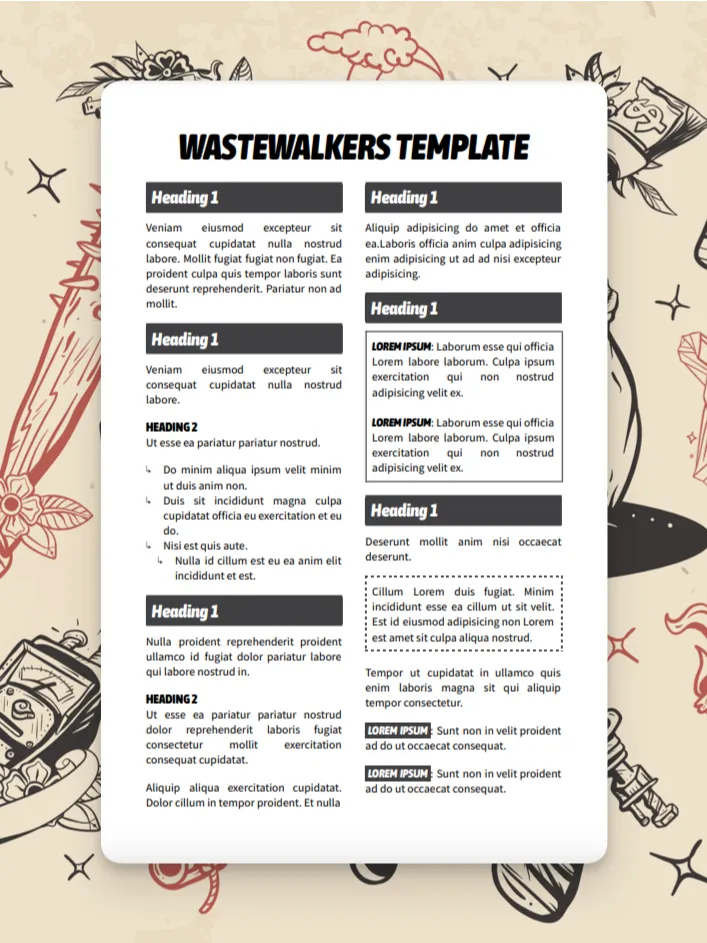 Wastewalkers Google Docs Template product image (1)