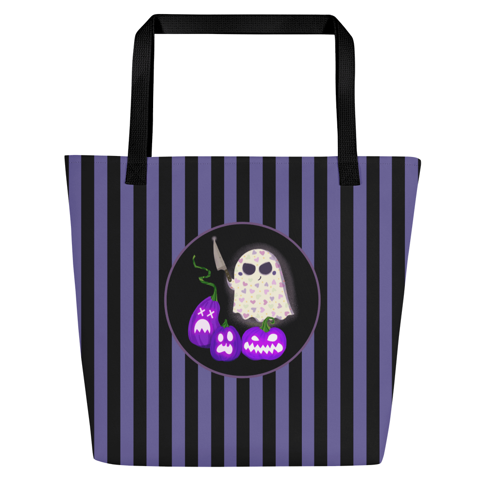 Little Ghost Spider Pet - Striped Tote Bag product image (5)