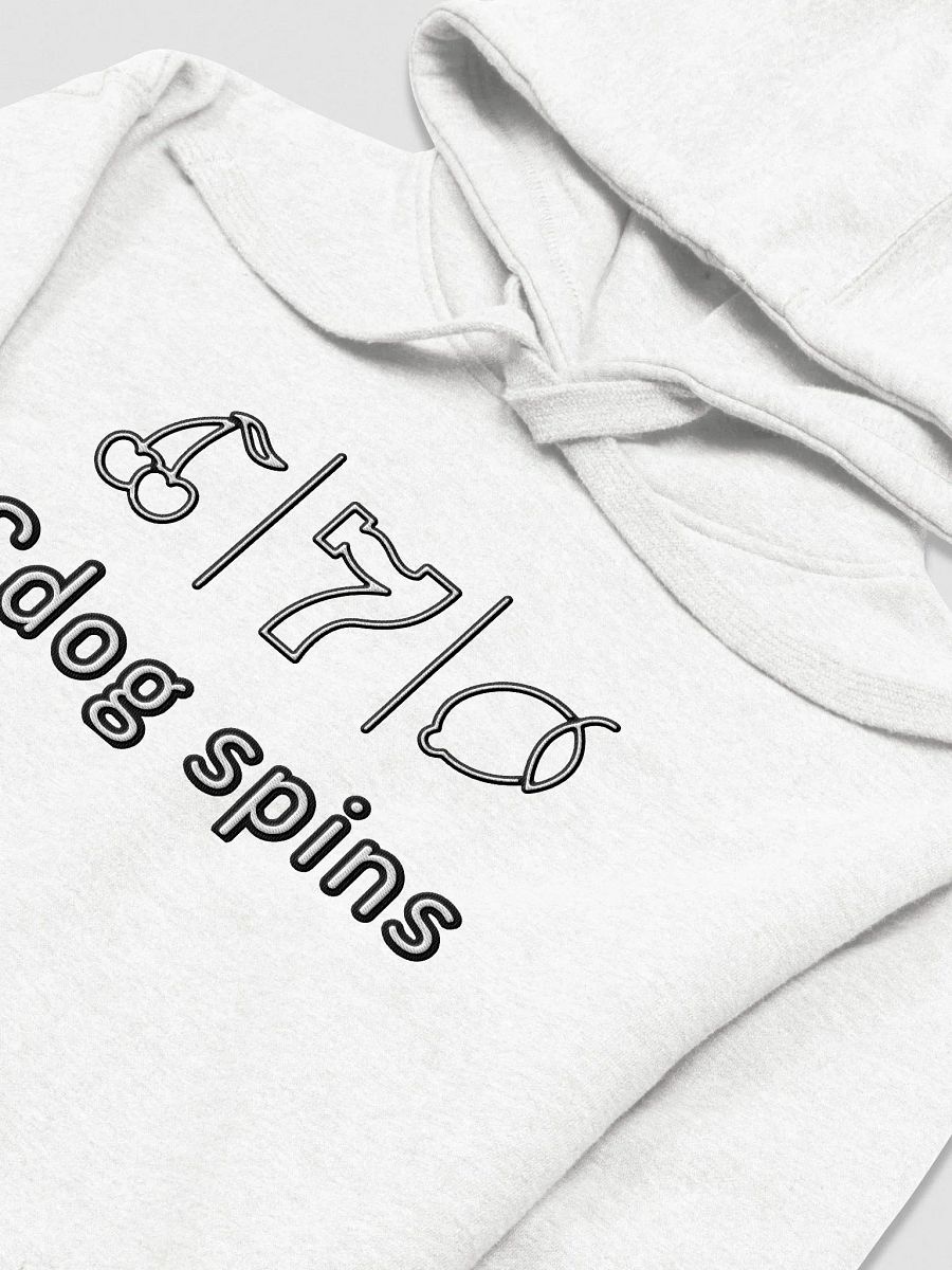 Cdog Spins OG Embroided Hoody No Zip White product image (3)