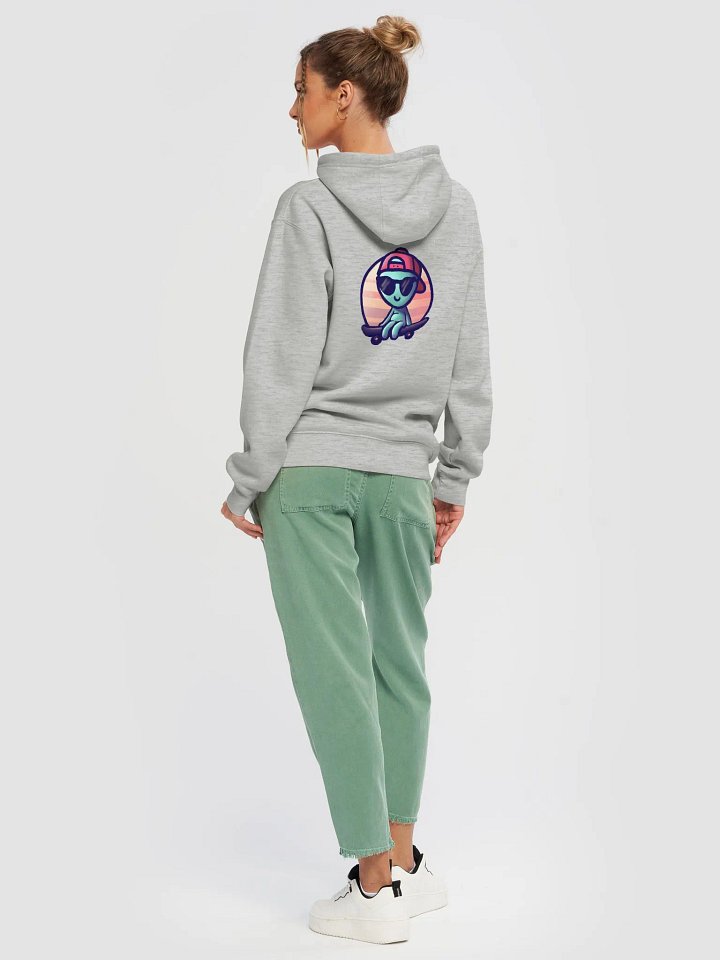 Skater Alien Hoodie, but he's on the back product image (11)