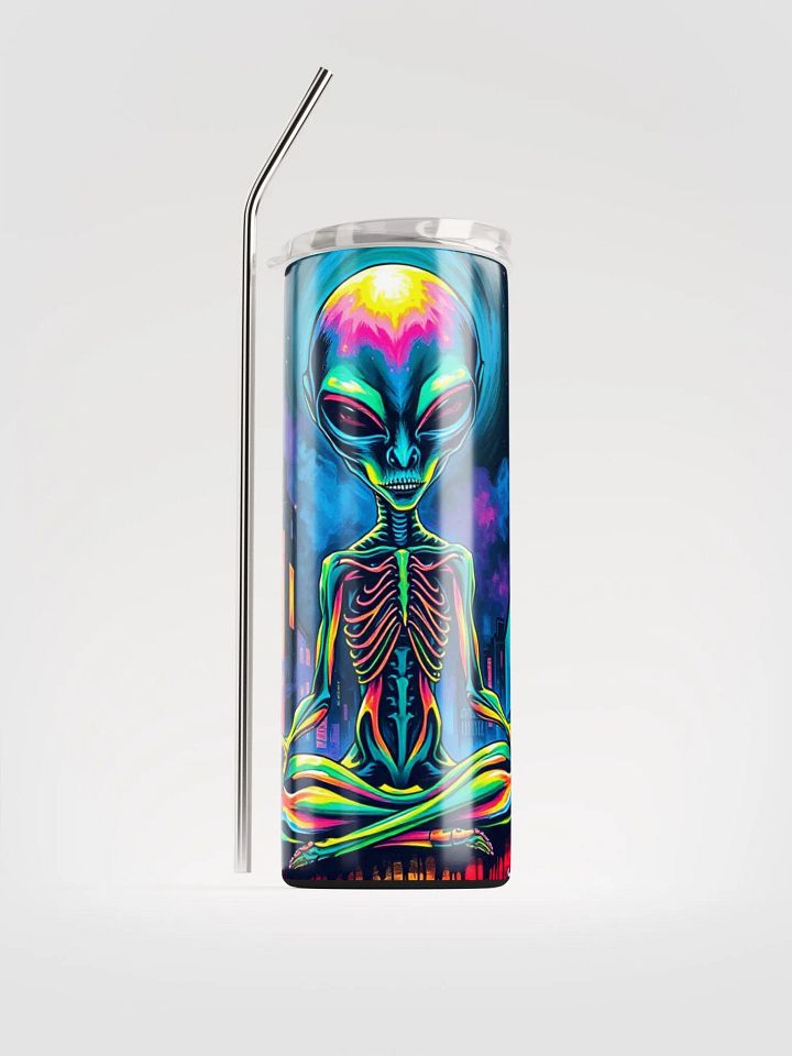 Luminous Alien City Stainless Steel Tumbler product image (1)