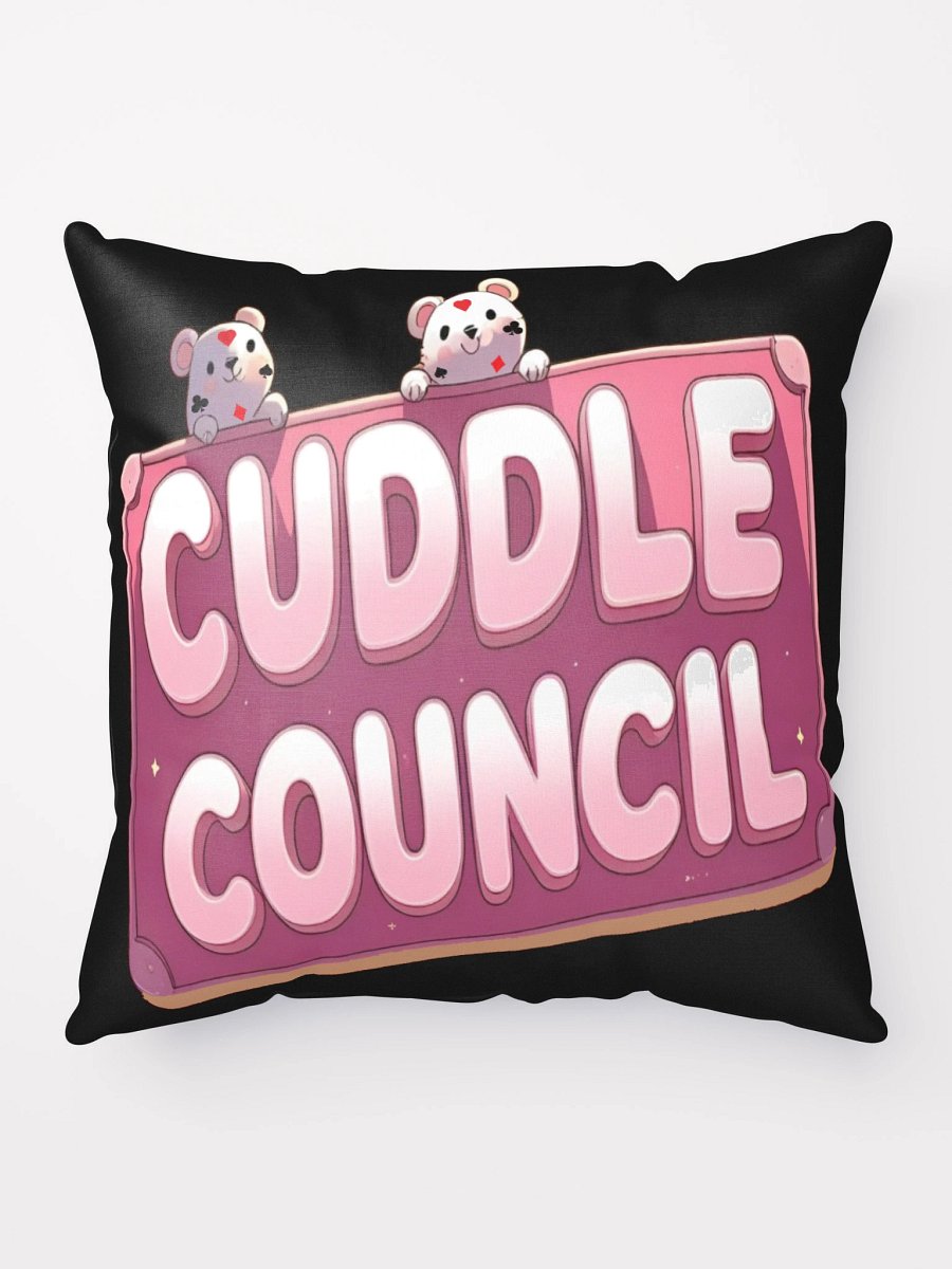 Official Cuddle Council Pillow in Black product image (5)