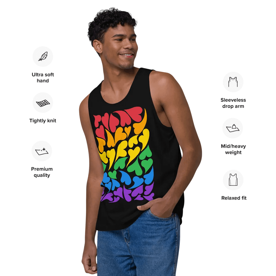 Nestled PRIDE Rainbow Tank Top product image (15)