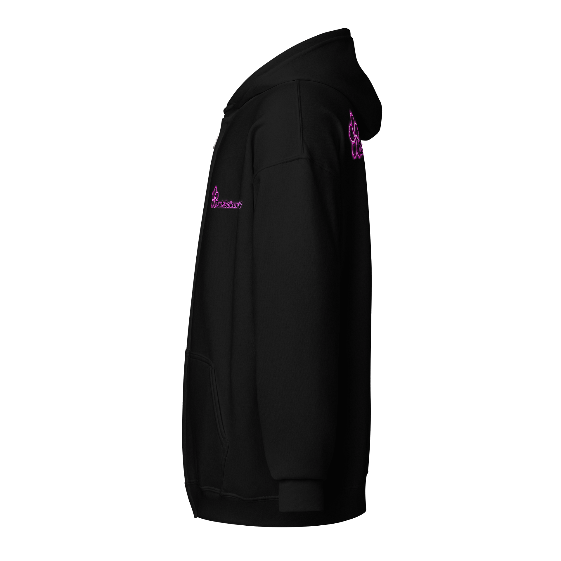 DarkSakuraTTV Neon Logo Heavy Blend Zip Hoodie product image (3)