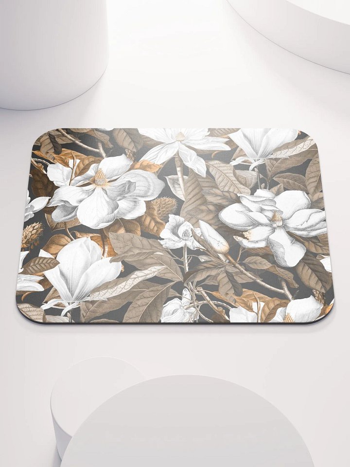 Black Magnolia Grandiflora Mouse Pad product image (2)