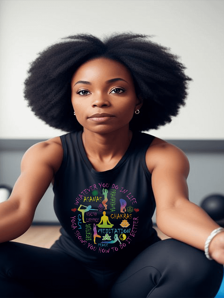 Yoga Meditation Trainer Chakra Asanas Yogi Class Tanktop product image (1)