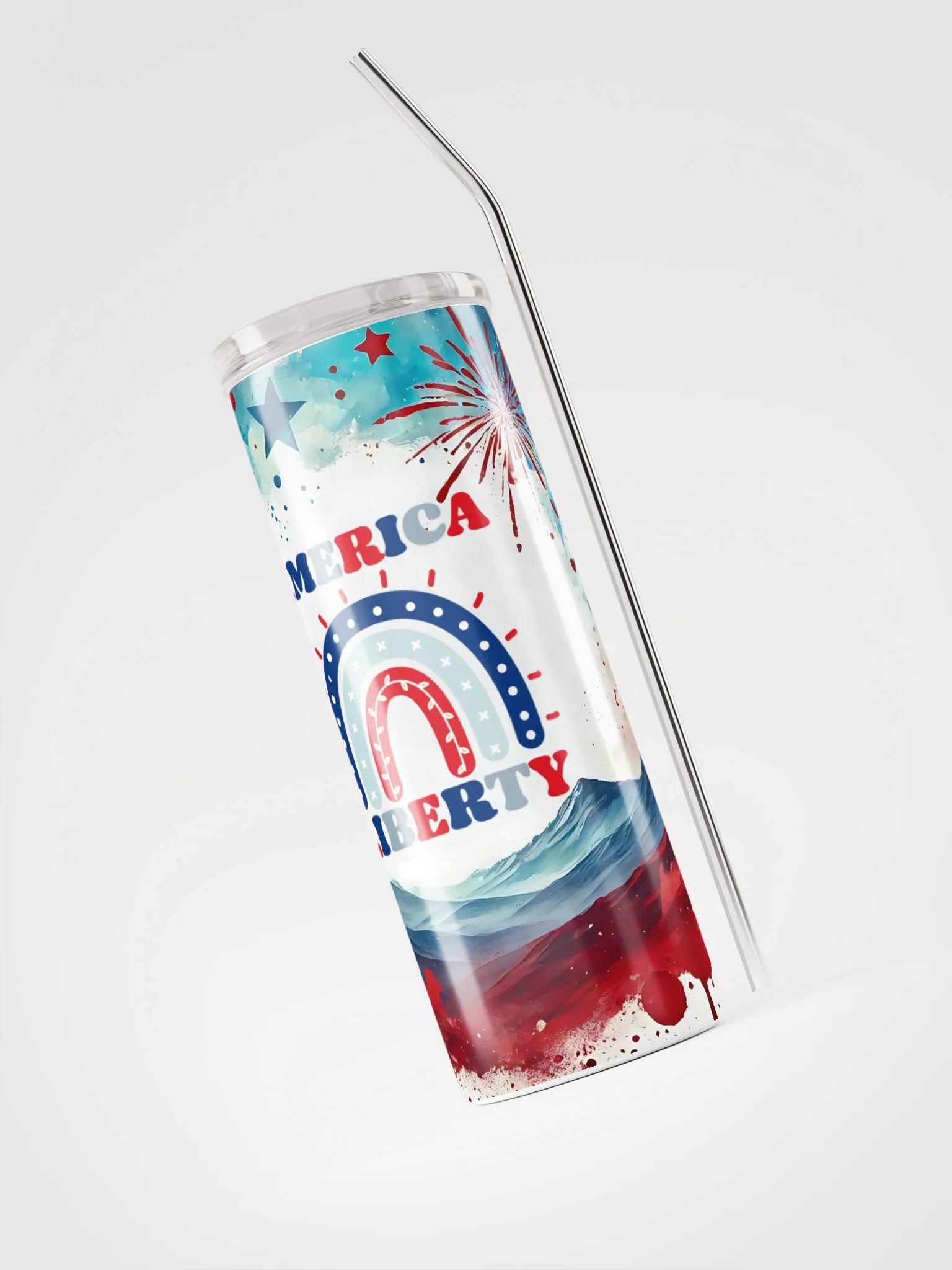 Rainbow Liberty Stainless Tumbler product image (3)