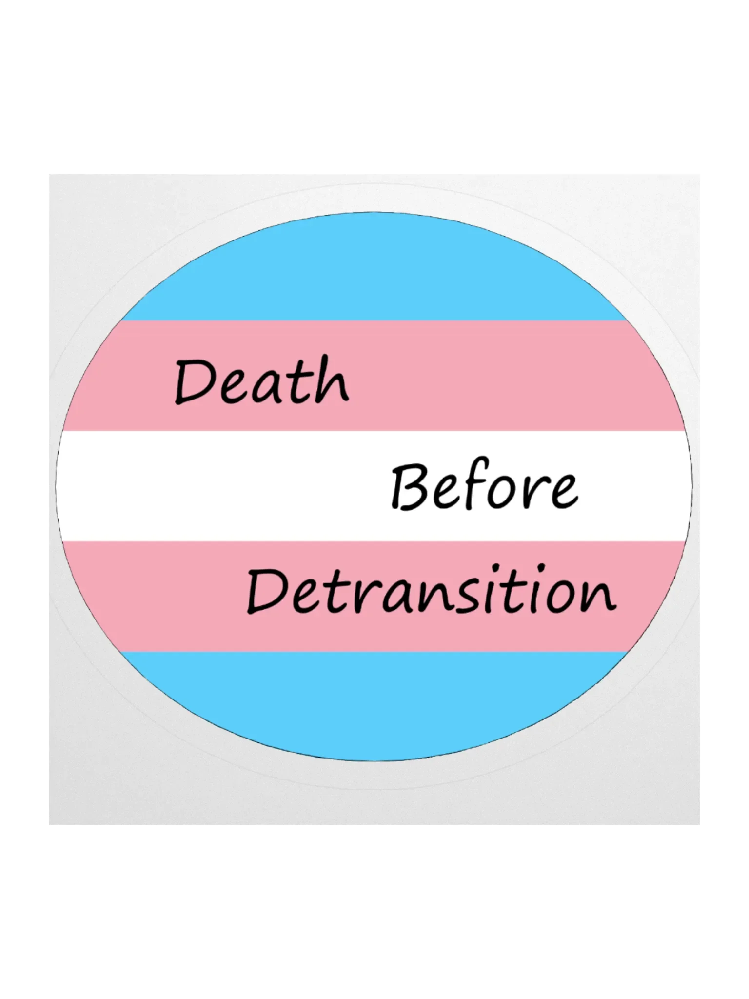 Death Before Detransition Sticker product image (1)