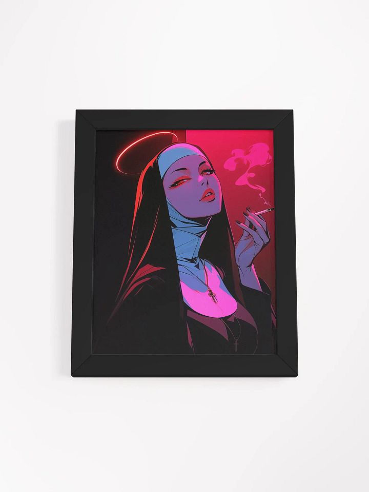 Framed Neon Serenity Poster product image (8)