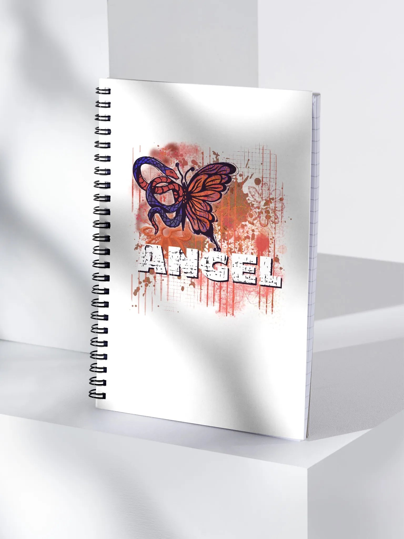 Angel Snake Butterfly Distressed Grunge product image (4)