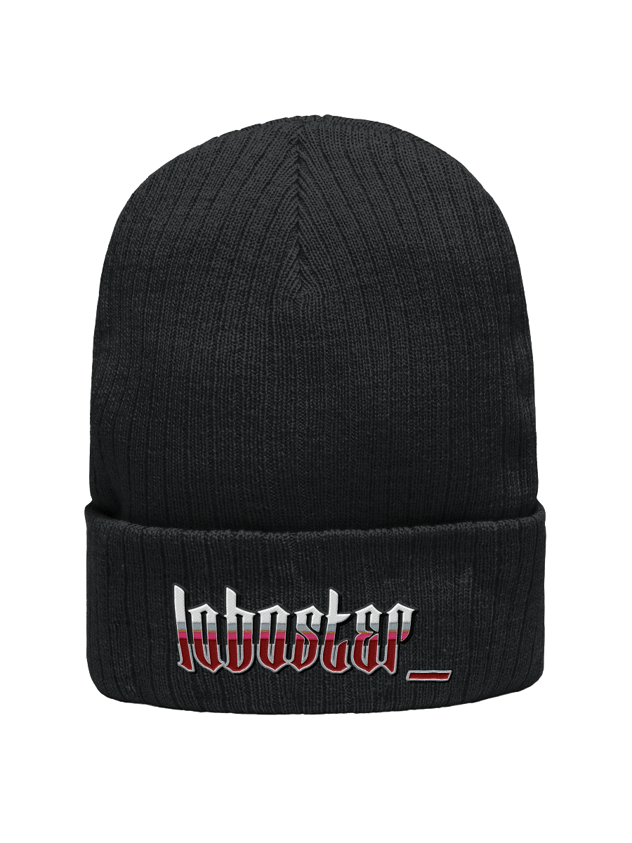 edgy lobo embroidered beanie product image (1)