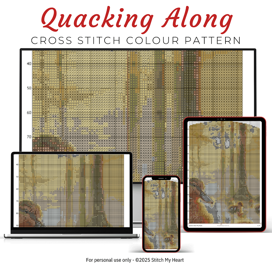 Quacking Along Cross Stitch Pattern product image (3)