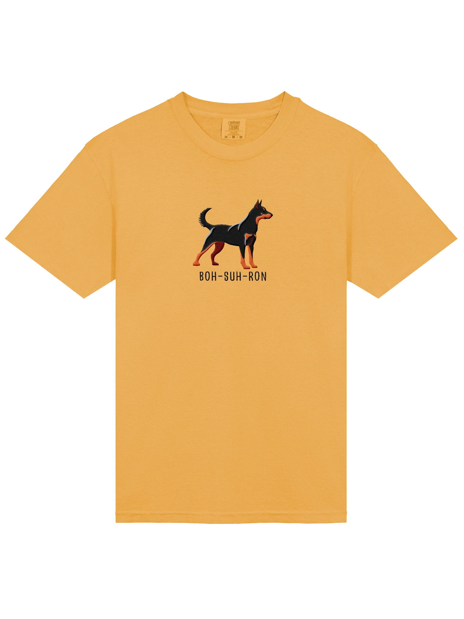 Boh-Suh-Ron T-Shirt(Embroidered) of a Beauceron(Black & Tan, Cropped Ears) product image (23)