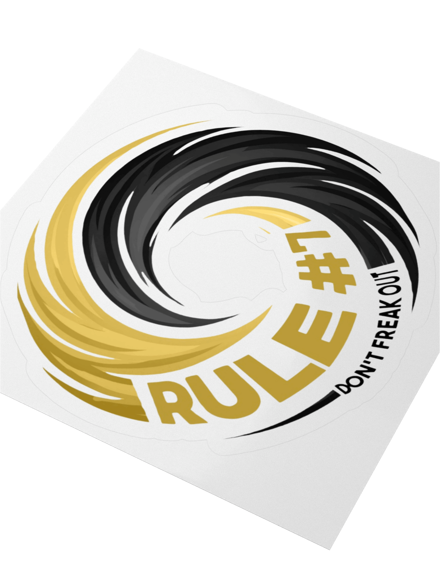 Rule #7 Sticker Black and Gold product image (6)