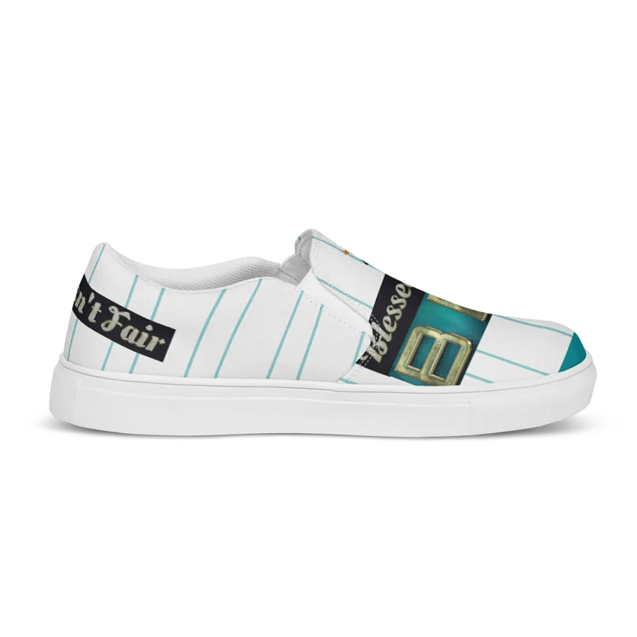 BBG Light Green Striped Men's Slip Ons product image (5)