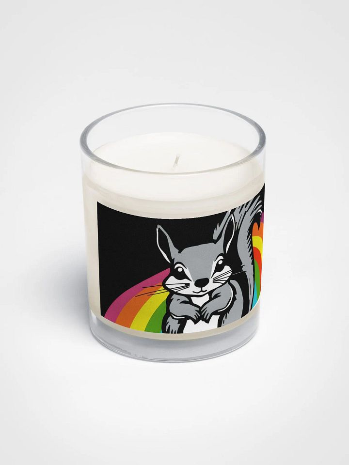 Rainbow Squirrel Soy Wax Candle product image (2)