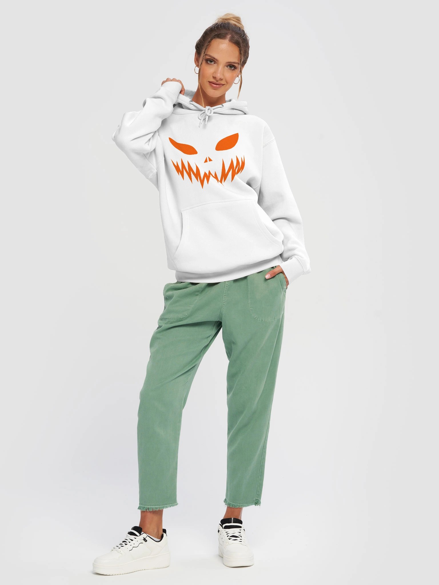 Pumpkin Face Unisex Hoodie product image (21)