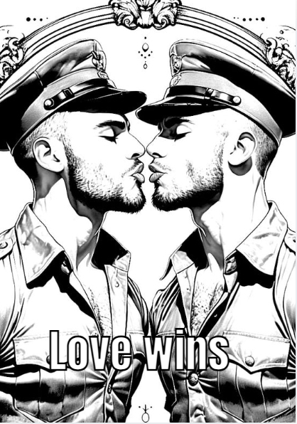 Military hunks - Memorable Gay Pride quotes to color away your stress product image (4)