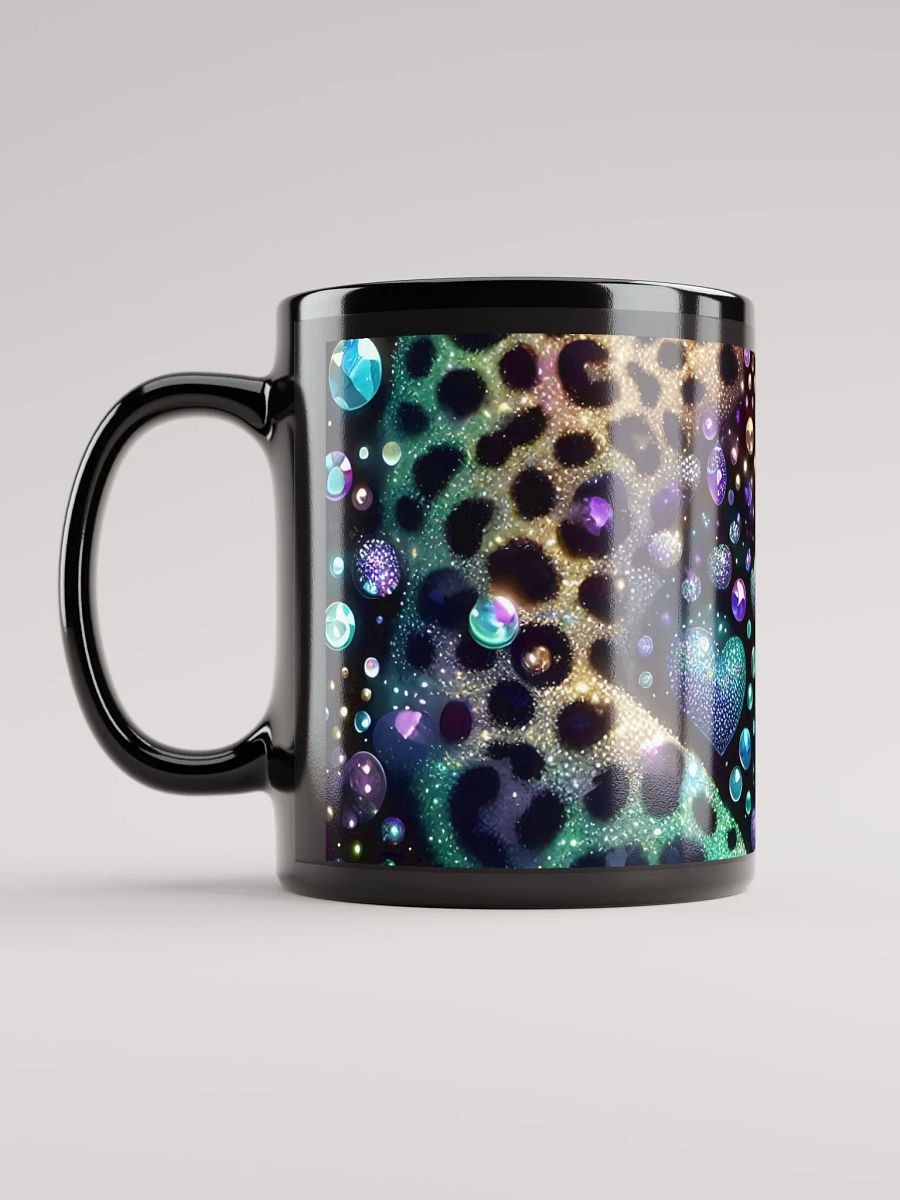 Glimmering Hearts Black Glossy Mug product image (12)