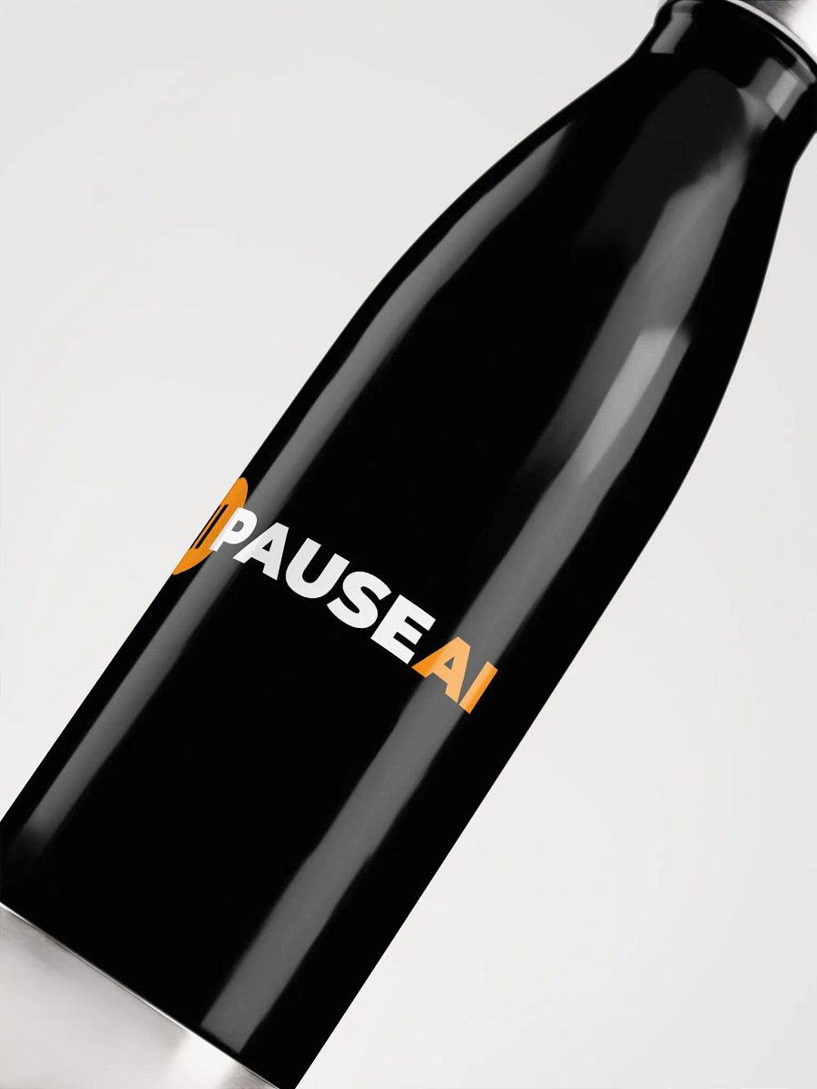 Black PauseAI Water Bottle product image (5)
