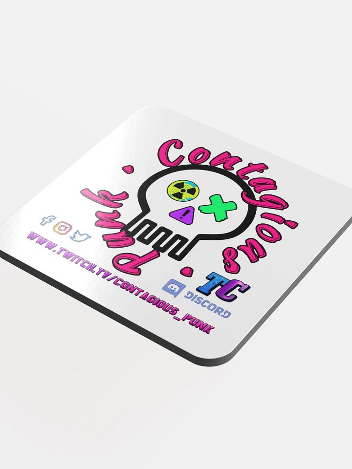 Glossed Cork Coaster - Contagious_Punk product image (1)
