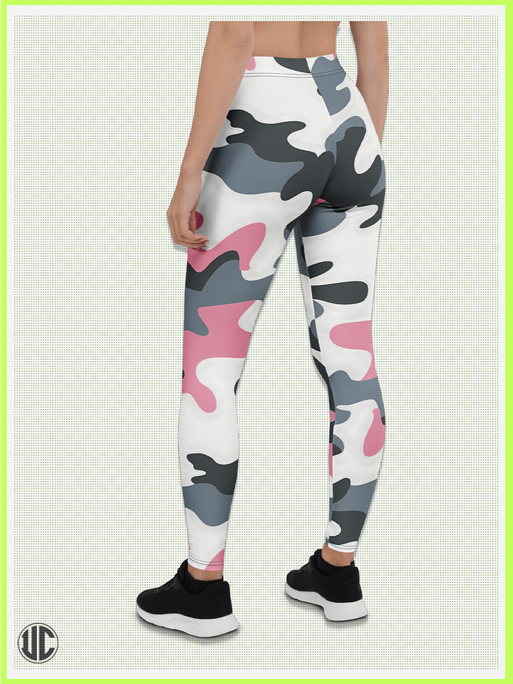 Bubblegum Pink Urban Camo – Women’s Leggings product image (2)