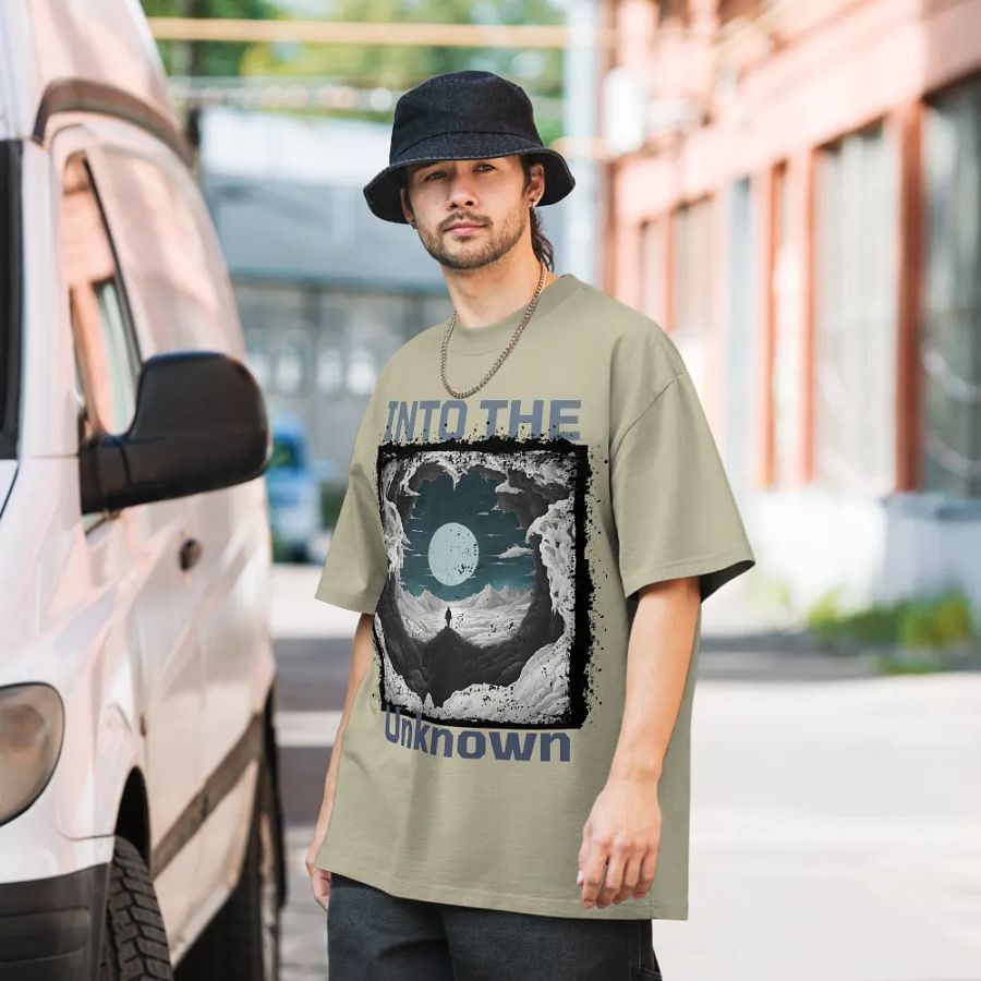Into the unknown unisex faded tee product image (6)