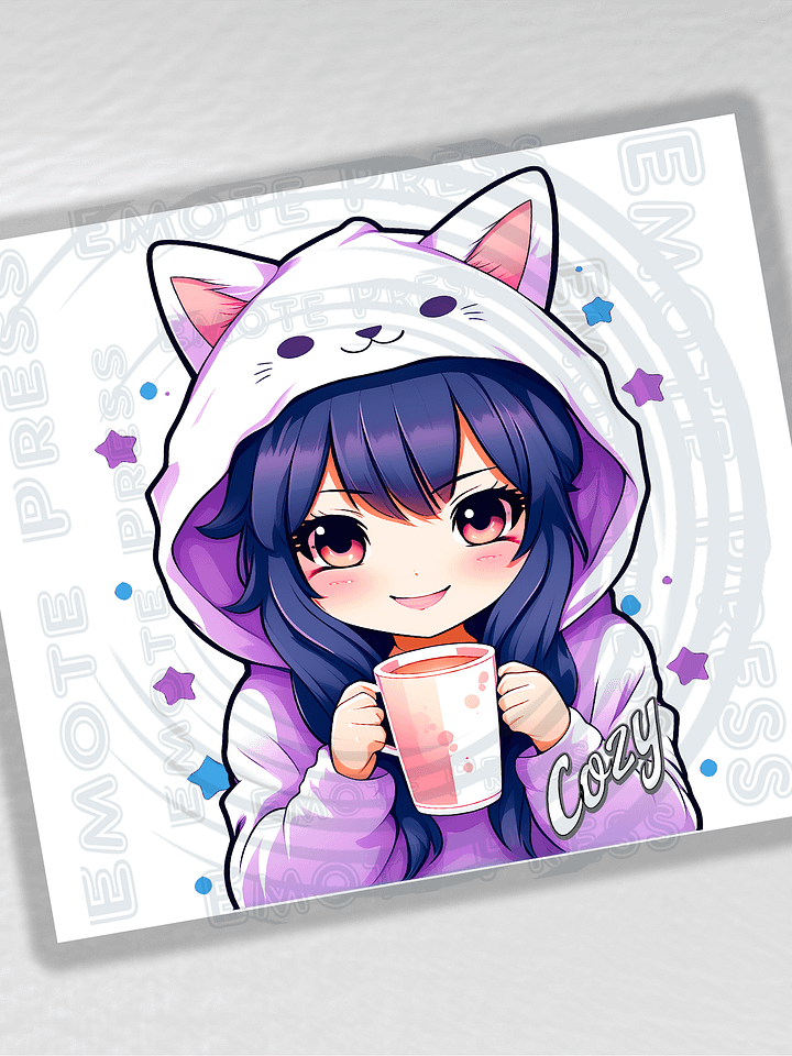 Cozy Kawaii Anime Girl 20 oz Stainless Steel Tumbler product image (2)