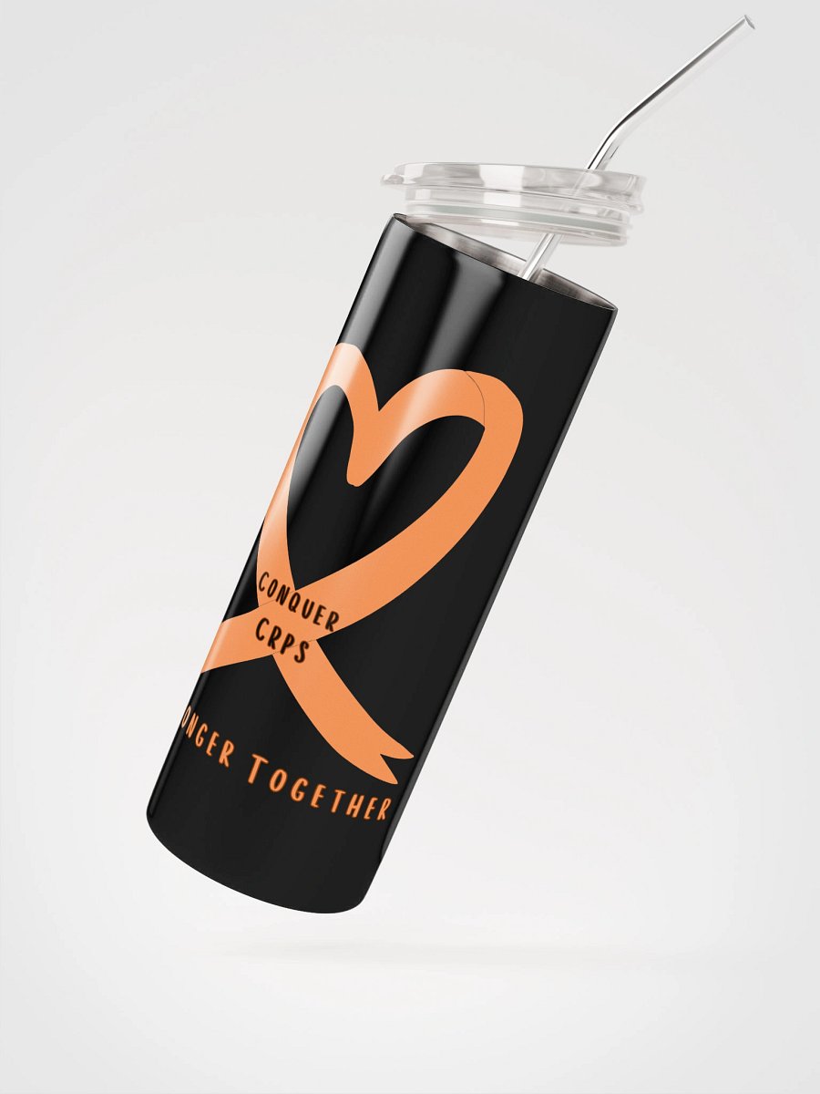 OFFICIAL Conquer CRPS Awareness Ribbon Heart Stainless Steel Tumbler product image (2)