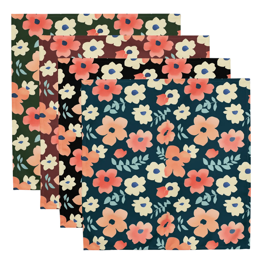 Floral Harmony Cloth Napkin Set (4) product image (5)