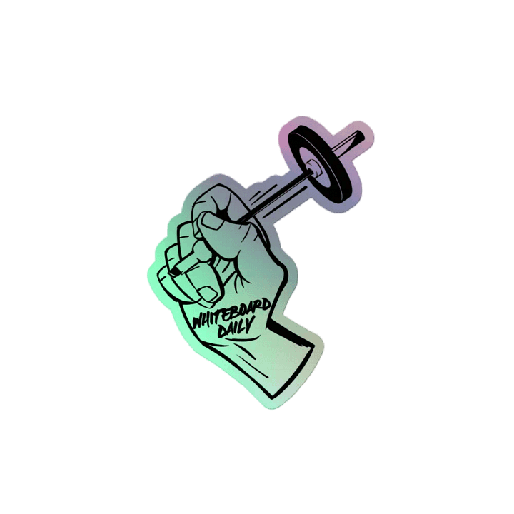 Drawing Hand Logo Holographic Sticker Set product image (2)
