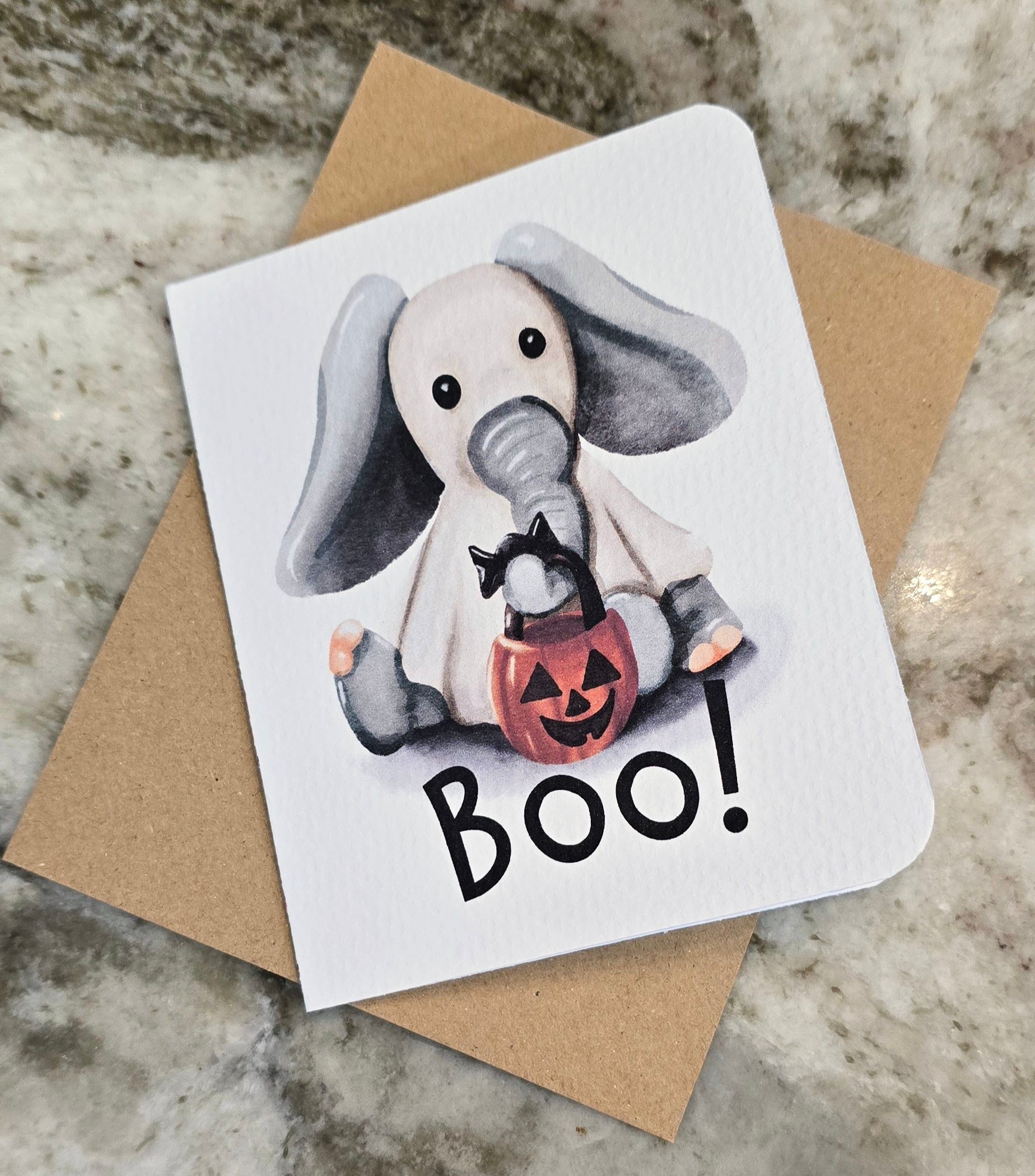 Boo! Elephant Halloween Card product image (1)