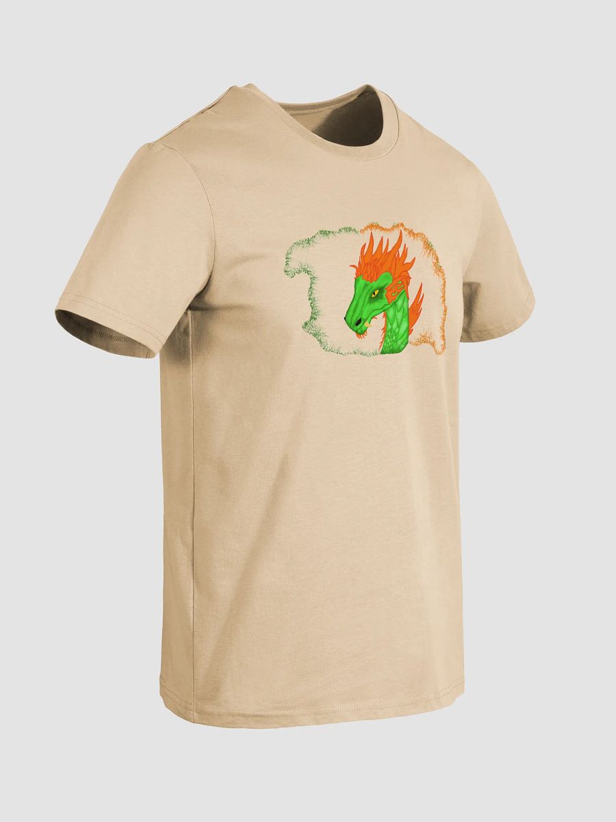 Fiery Dragon Head Organic Cotton T-Shirt product image (3)