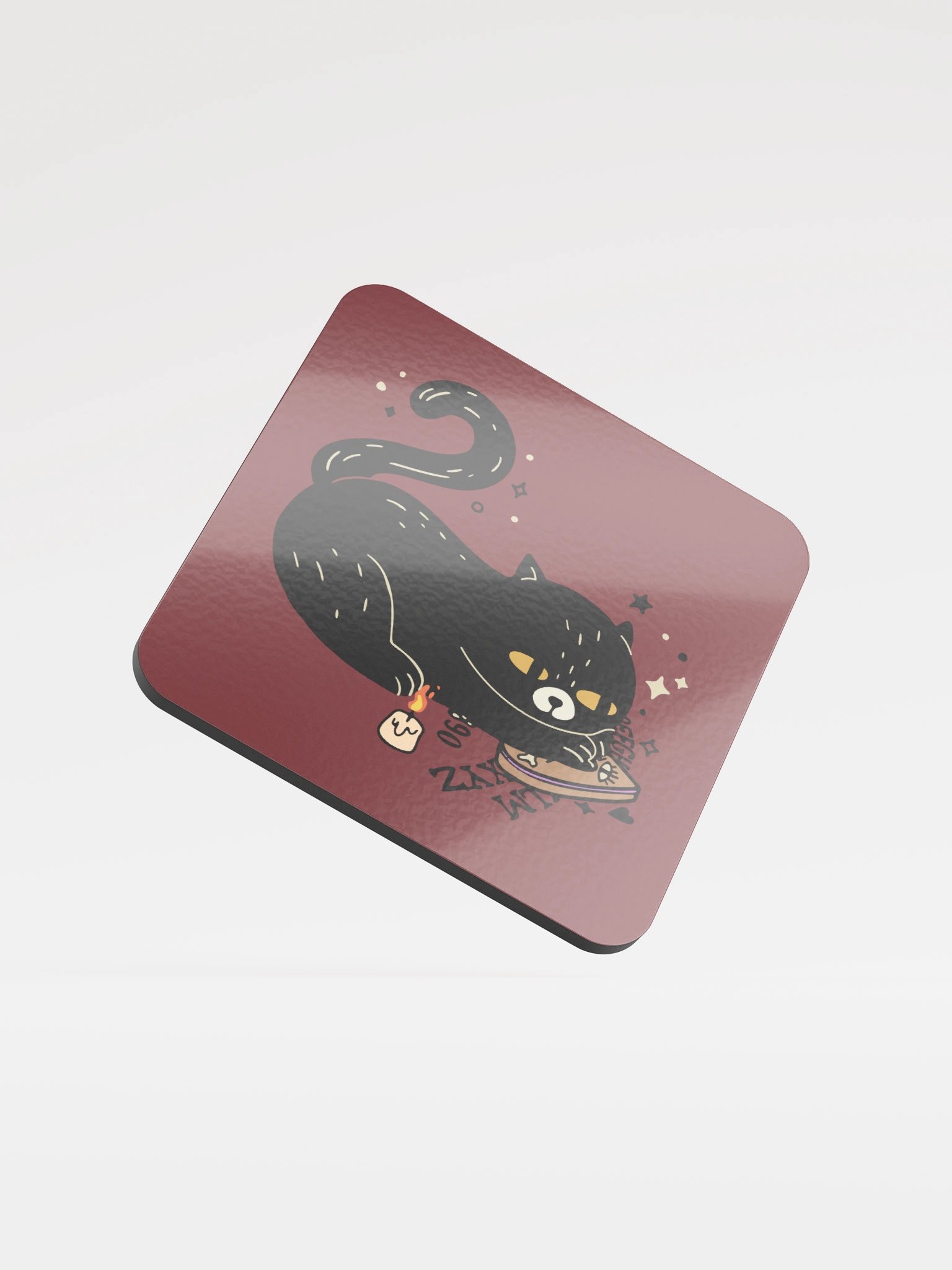 Supurrnatural Texting Cork Coaster product image (1)