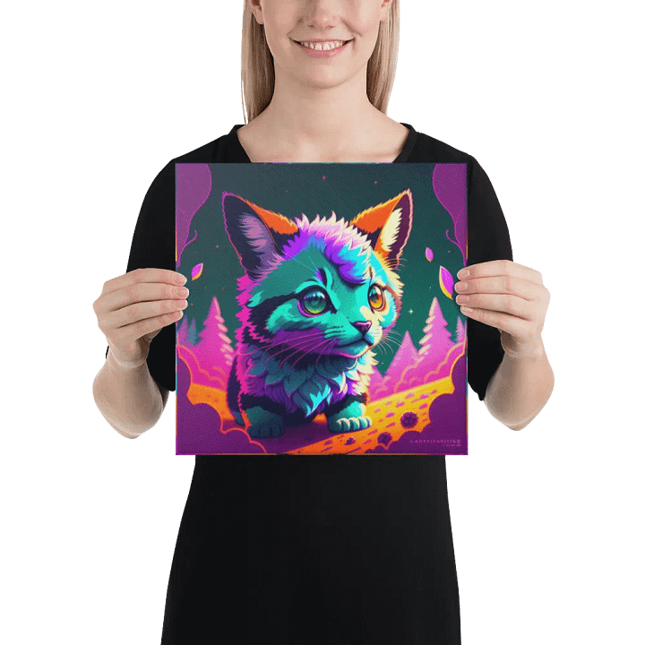 Cute Cat Digital Painting - v7 product image (2)
