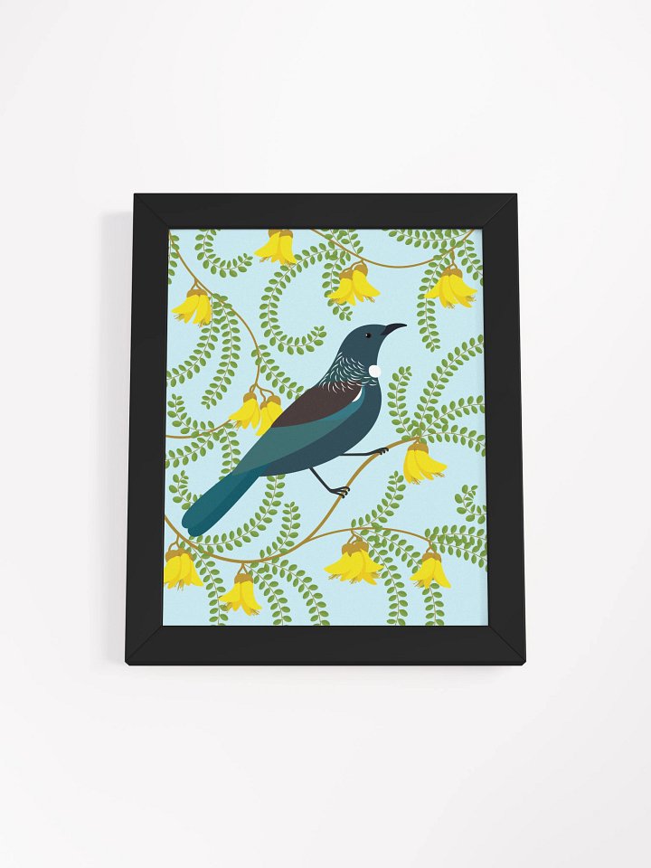 Tūī in Kōwhai Framed Wall Art product image (1)