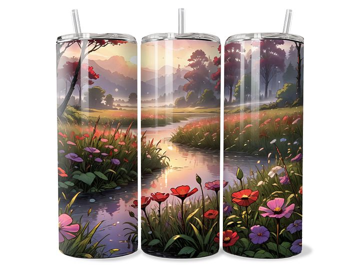 Tranquil Meadow Tumbler - 20oz Stainless Steel product image (1)