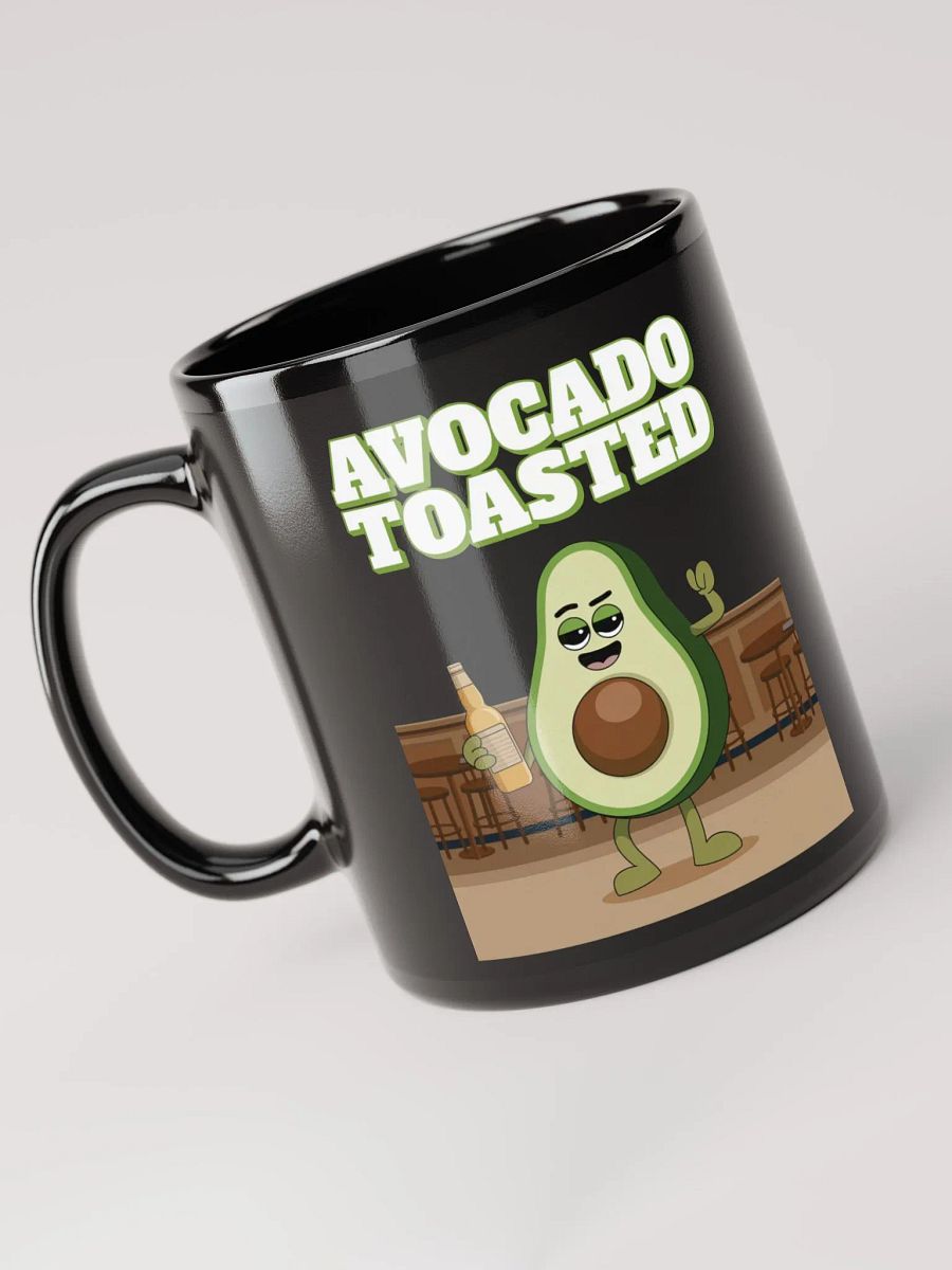 Avocado Toasted Funny Black Mug product image (12)