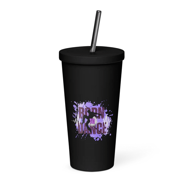 Born to Dance Vibrant Beats His Silhouette Insulated Tumbler product image (44)