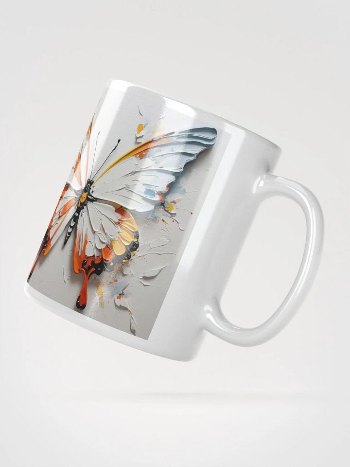 Whispers of Flight Butterfly White Glossy Mug product image (4)