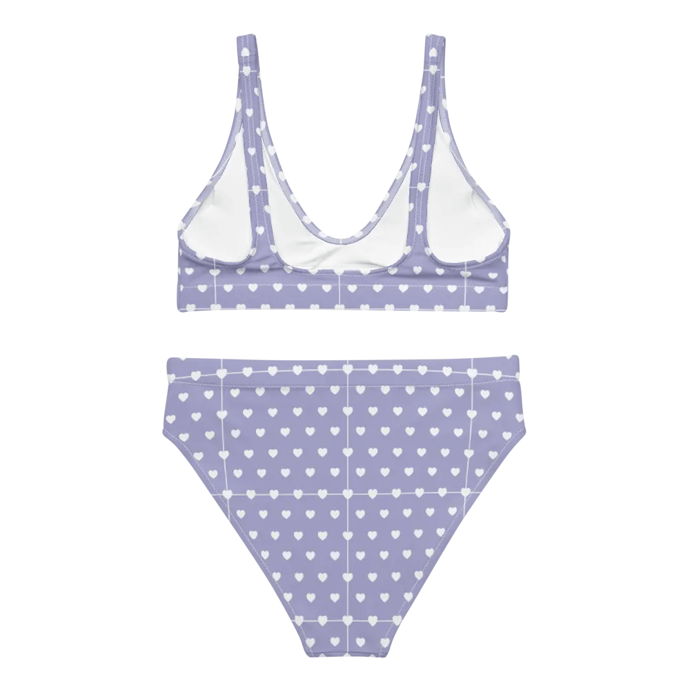 Pastel Heart Seamless Pattern High Waisted Bikini - V14 product image (2)
