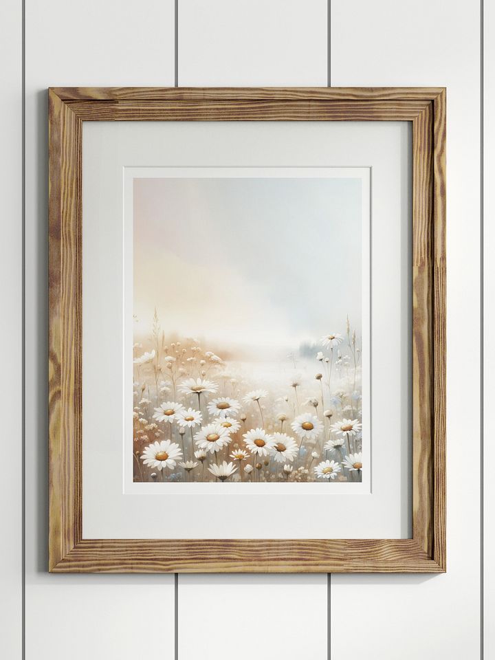 Watercolor Daisy Meadow Print product image (1)