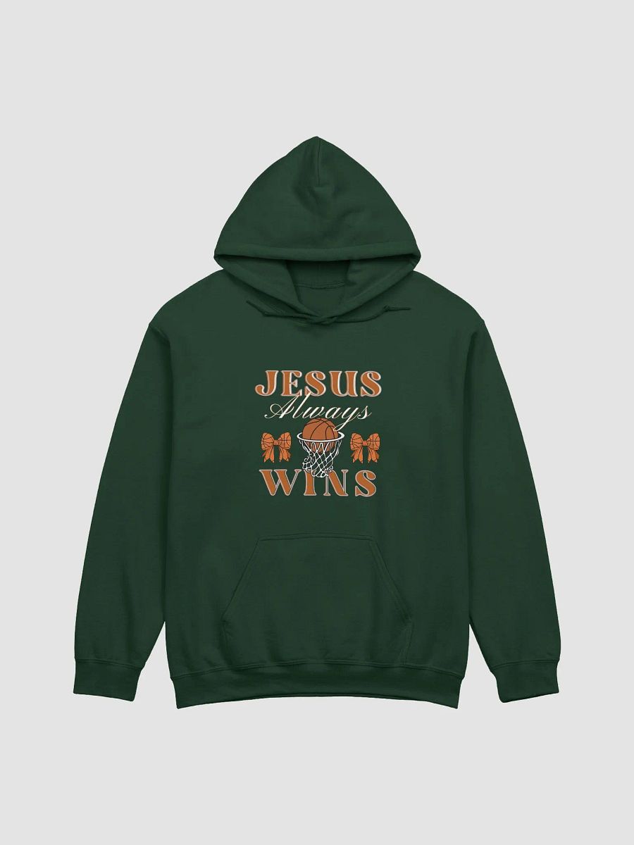 Jesus Always Wins Christian Basketball Gildan Hoodie product image (9)