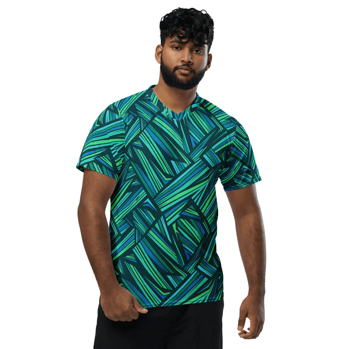 Aqua Angles | Recycled Unisex Sports Jersey product image (1)