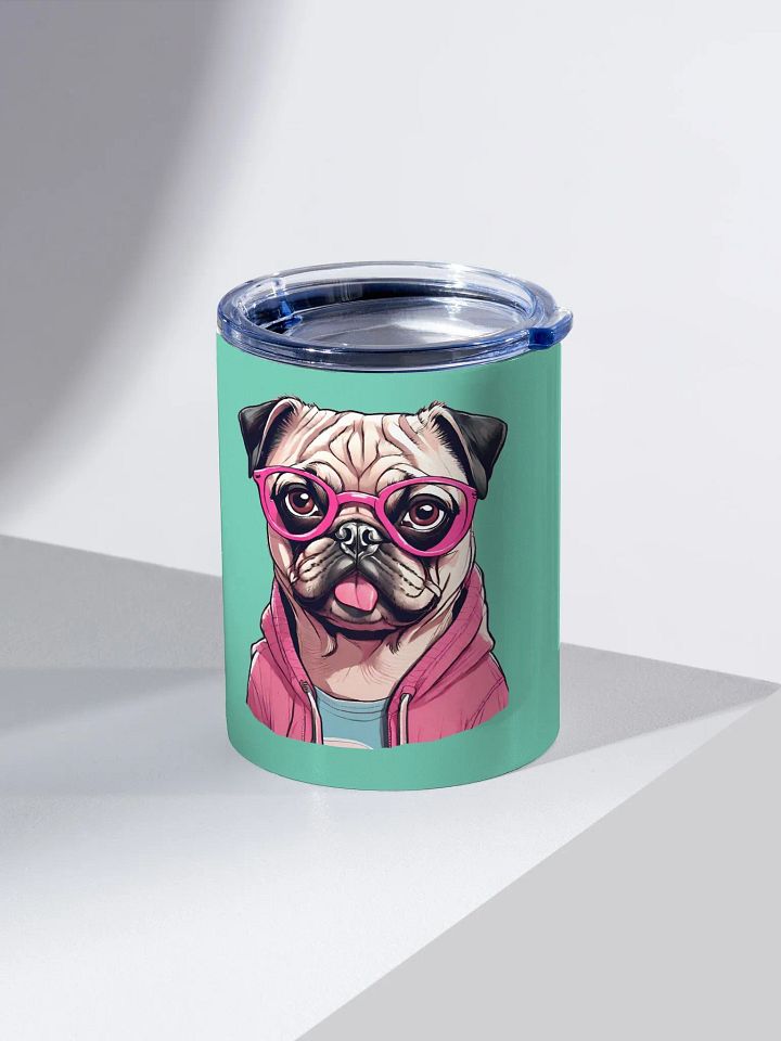 Geeky Pug 10oz Stainless Steel Tumbler product image (2)