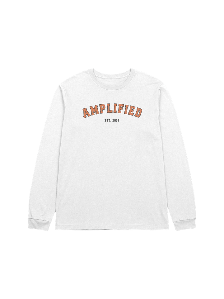 Amp Varsity long-Sleeved Tshirt (White) product image (1)