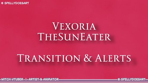 I had the honor of making Vexoria's stinger and alerts!
She is a blessing, along with her team! I had a lot of fun working wi...