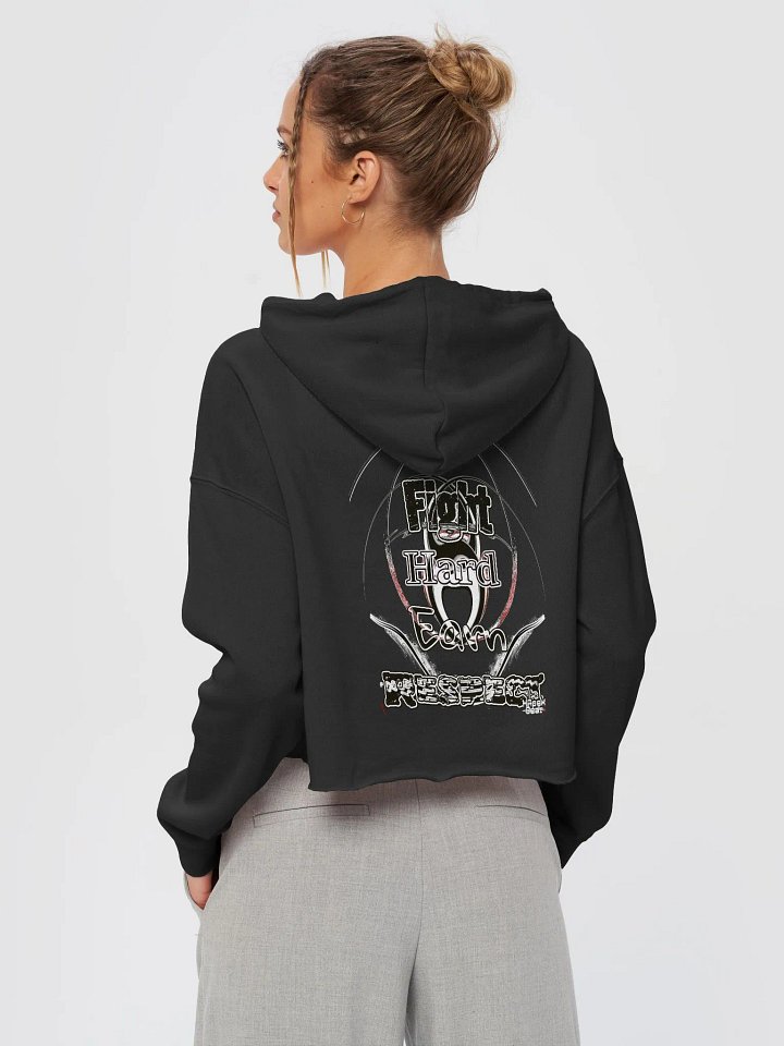 Fight Hard Earn Respect - Women’s Lightweight Cropped Hoodie product image (1)