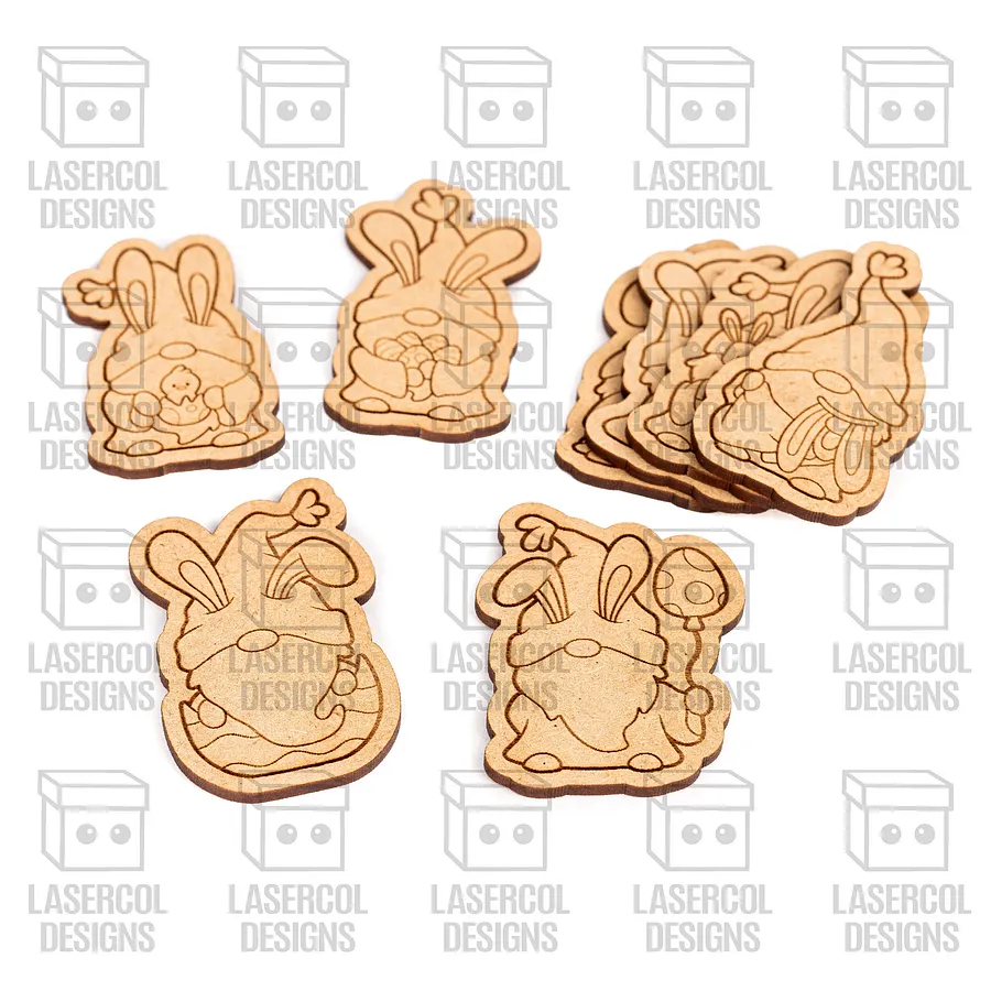 Easter Gnomes Paint Kit DIY Cut Outs Bundle - Laser Cut Files product image (11)